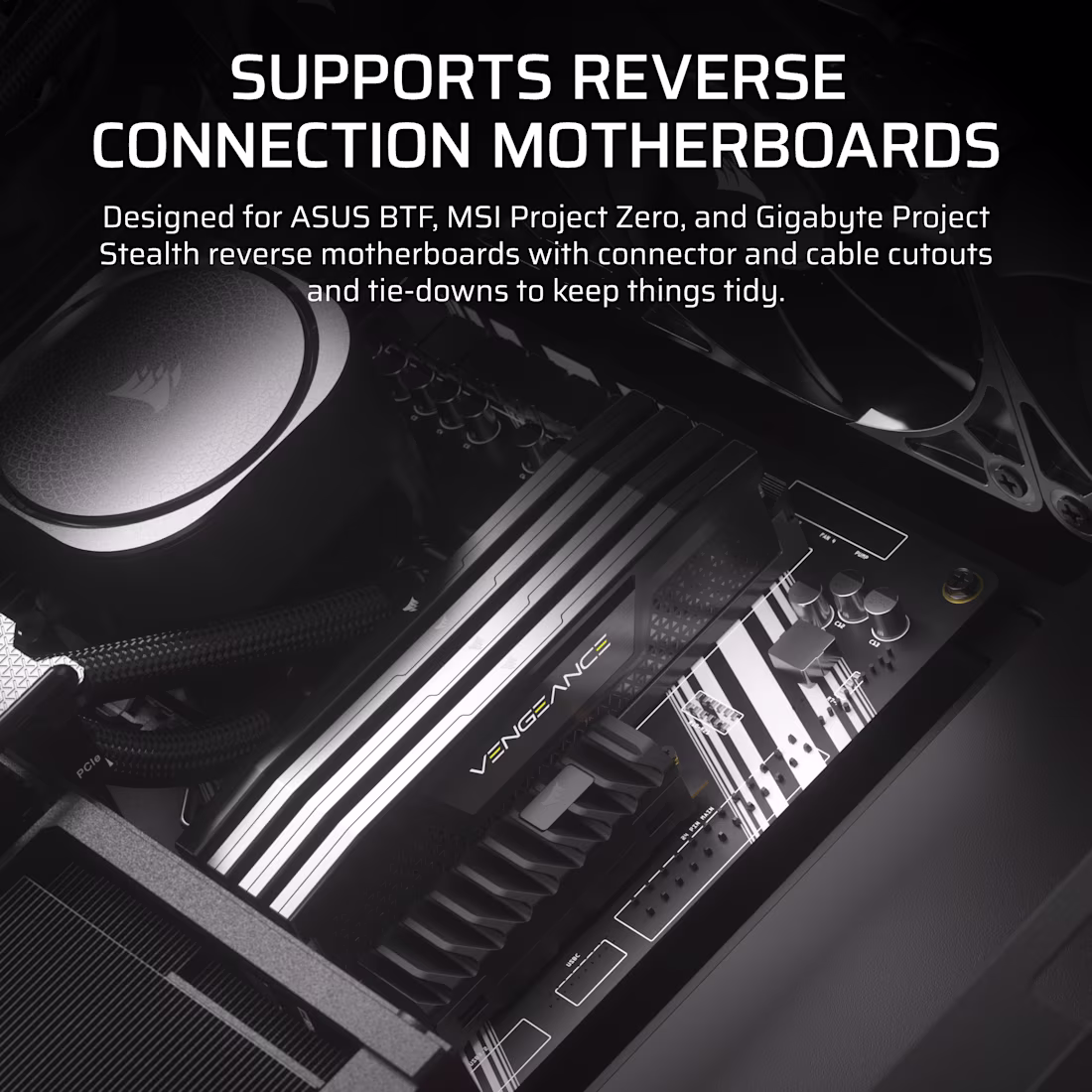 CORSAIR Frame 4000D RS ARGB Modular Mid-Tower ATX Cabinet (Black) overview 11
