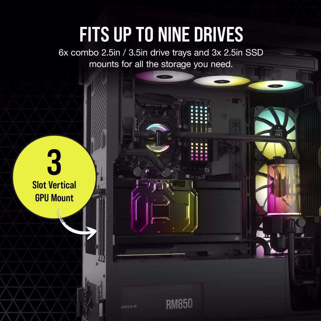 CORSAIR ICUE 7000X RGB (ATX) Cabinet (Black) overview 12