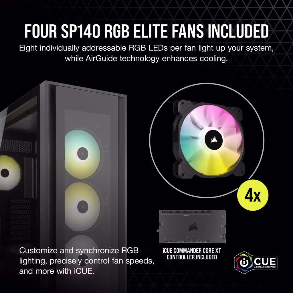 CORSAIR ICUE 7000X RGB (ATX) Cabinet (Black) overview 8