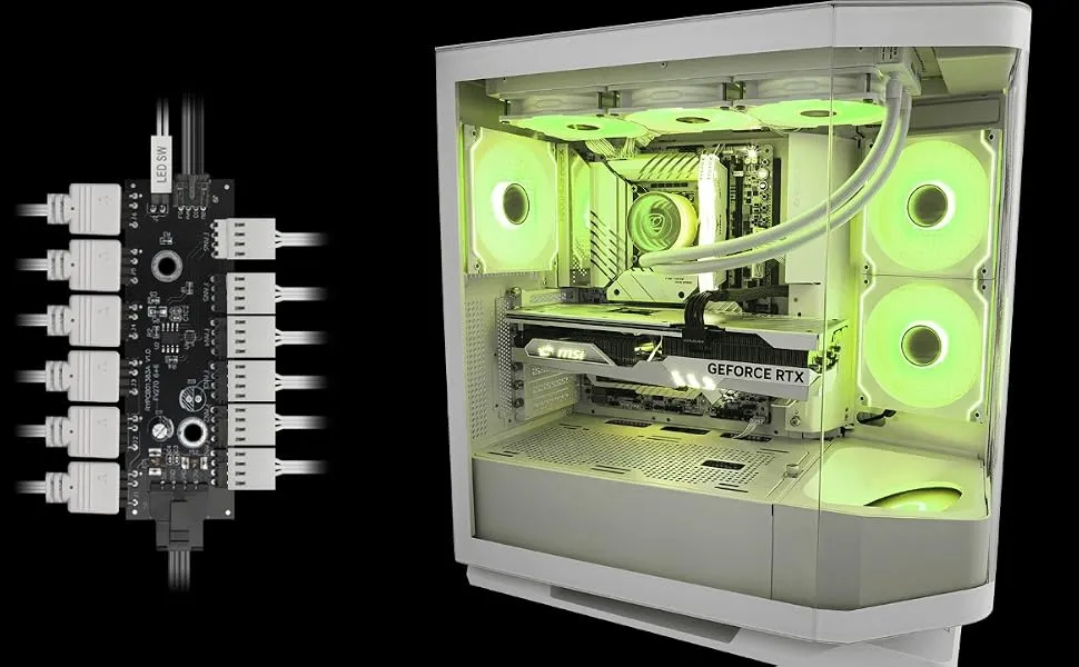 COUGAR FV270 RGB MidTower E-ATX Case (White) overview 5
