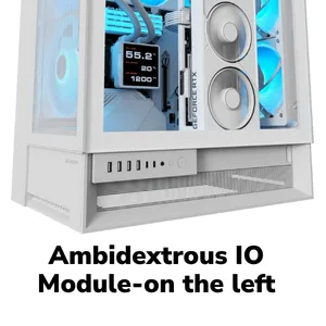 COUGAR OmnyX Mid-Tower ATX Panoramic PC Case (White) overview 7