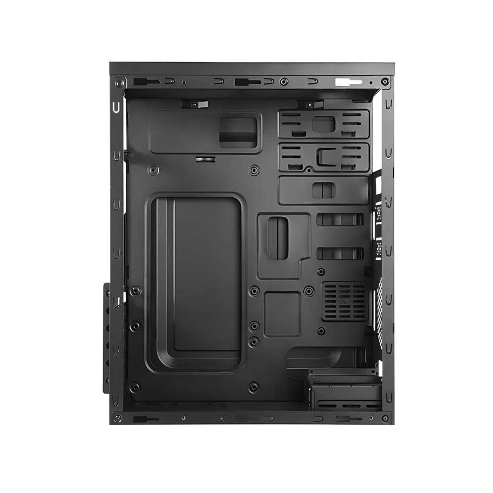 Circle Glare 3.0 with SMPS (ATX) Cabinet - C-Line RGB Variant (Black) overview 1