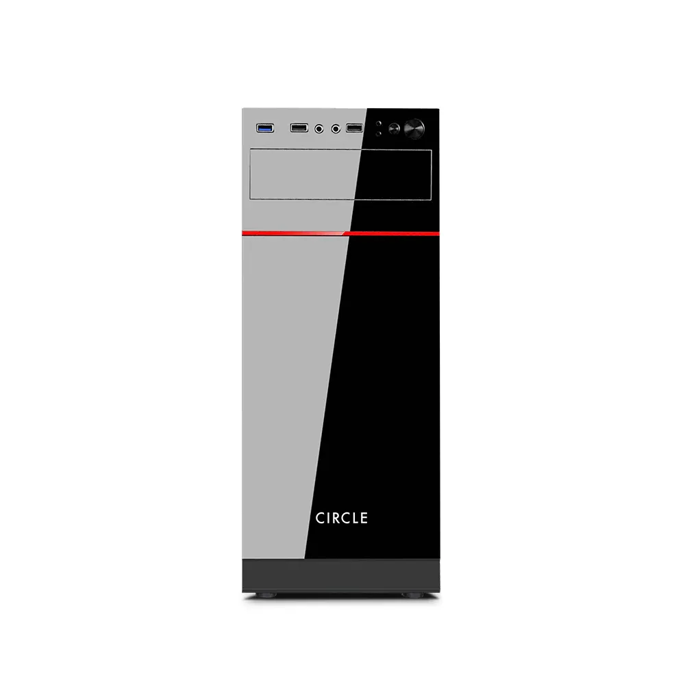 Circle Prime 3.0 with SMPS (ATX) Mid Tower Cabinet (Black) overview 1