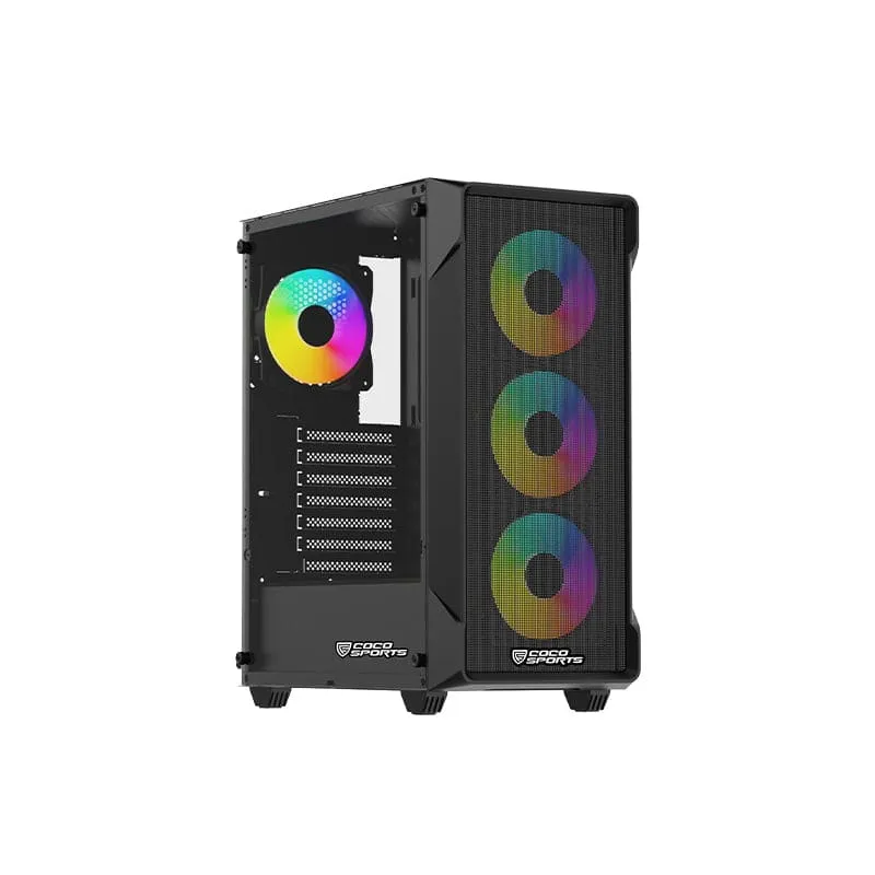 Coconut Nova 550 Premium RGB Gaming Cabinet overview 1