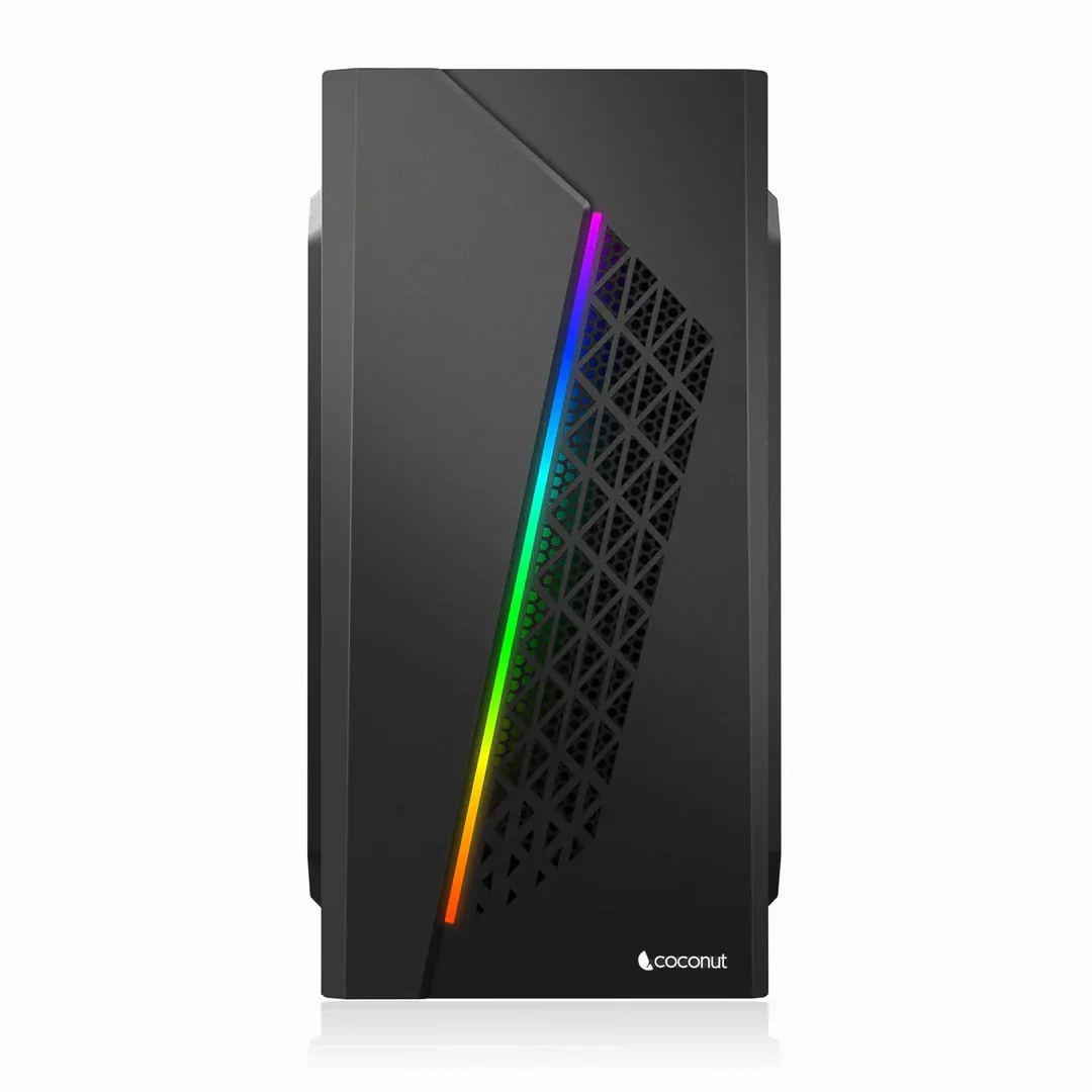 Coconut SOLAR mATX with SM45 and RGB Strip Black overview 1