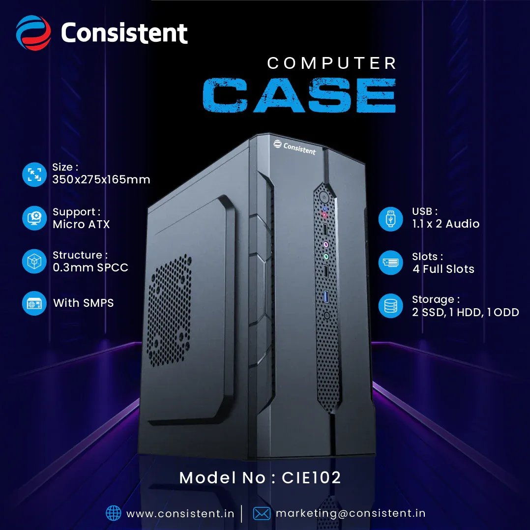 Consistent CIE102 Computer Cabinet with Power supply 102 overview 1