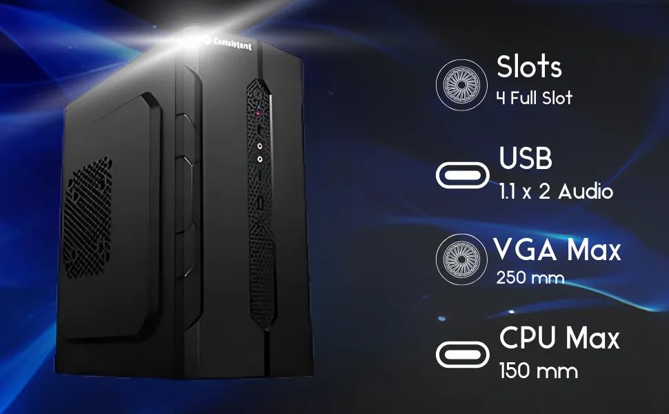 Consistent CIE102 Computer Cabinet with Power supply 102 overview 3