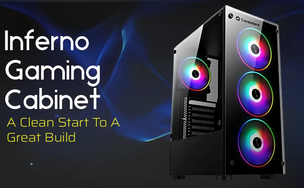 Consistent Neon Gaming Cabinet 2001 | Support : Micro ATX/ Mini ATX | Case Size (Front):350*185*410mm | CPU Height : 150mm | Fan Optional : 3FR Gb Fan overview 2