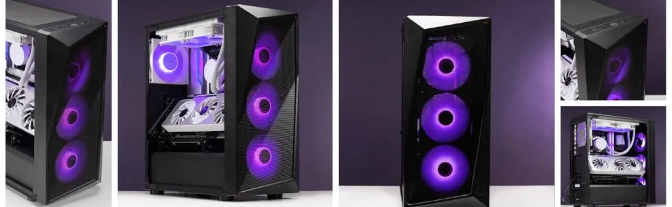 Cooler Master CMP 520 (ATX) Mid Tower Cabinet (Black) overview 1