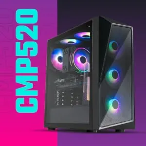 Cooler Master CMP 520 (ATX) Mid Tower Cabinet (Black) overview 2