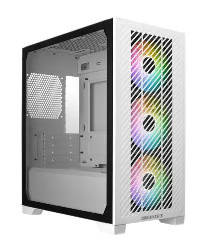 Cooler Master Elite 301 ARGB (M-ATX) Mini Tower Cabinet (White) overview 2