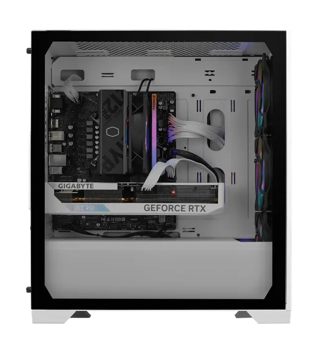 Cooler Master Elite 301 ARGB (M-ATX) Mini Tower Cabinet (White) overview 4