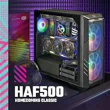Cooler Master HAF 500 (ATX) Cabinet (Black) overview 9