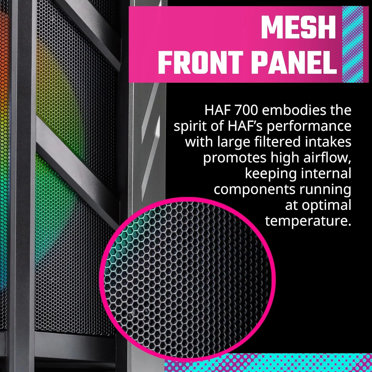 Cooler Master HAF 700 ARGB (E-ATX) Full Tower Cabinet (Titanium Grey) overview 1