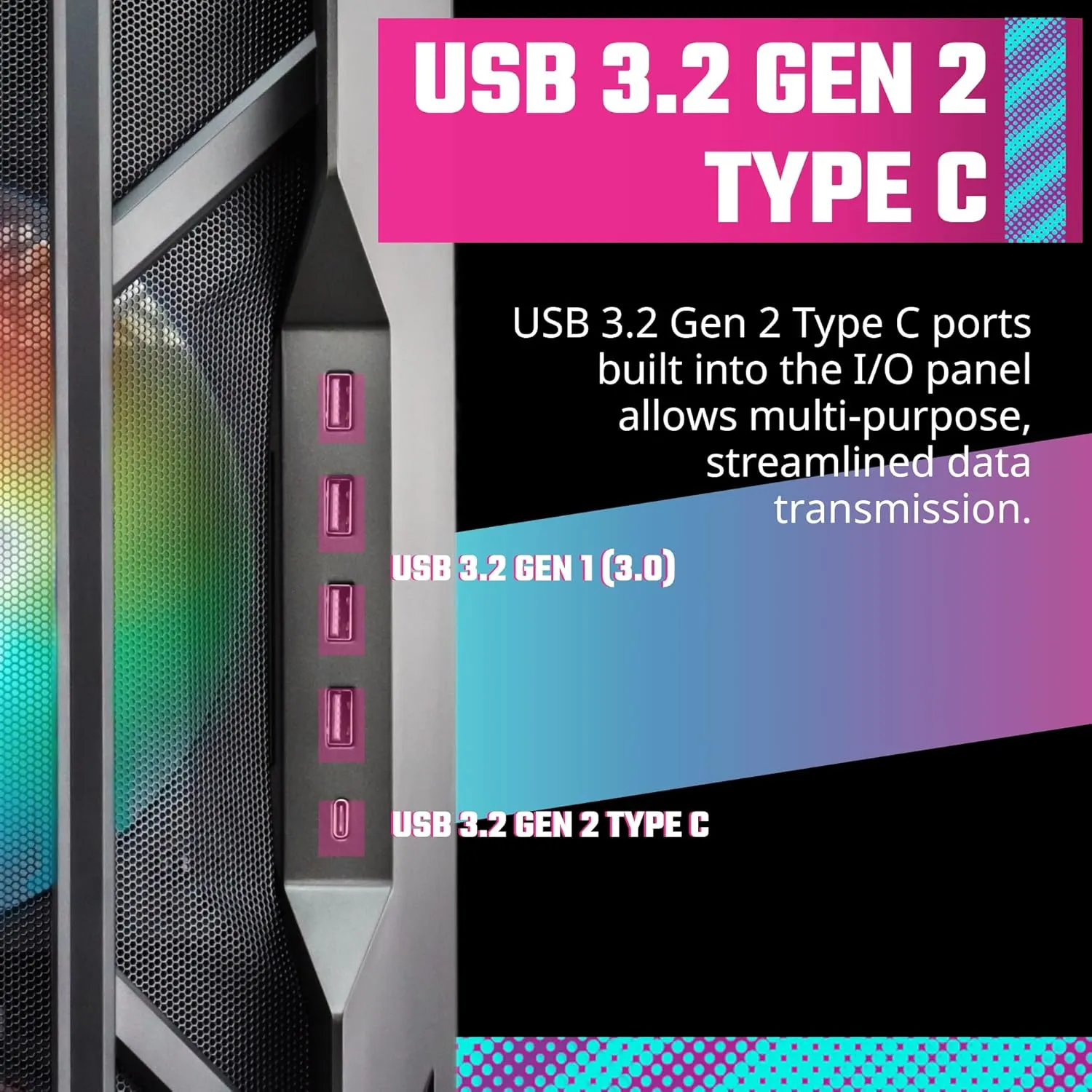 Cooler Master HAF 700 ARGB (E-ATX) Full Tower Cabinet (Titanium Grey) overview 6