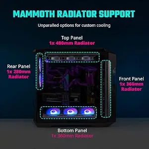 Cooler Master HAF 700 EVO ARGB (E-ATX) Cabinet (Titanium Grey) overview 1