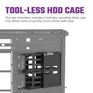 Cooler Master HAF 700 EVO ARGB (E-ATX) Cabinet (Titanium Grey) overview 6