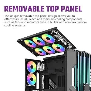 Cooler Master HAF 700 EVO ARGB (E-ATX) Cabinet (Titanium Grey) overview 9
