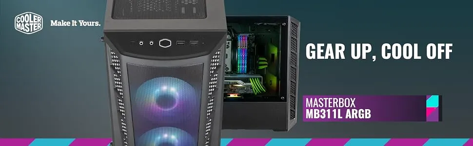 Cooler Master MasterBox MB311L ARGB Cabinet (Black) overview 1