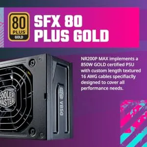 Cooler Master MasterBox NR200P Max (M-ITX) Mini Tower Cabinet (Black-Grey) overview 1