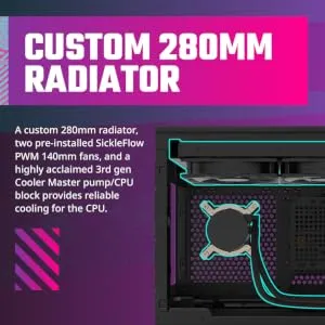 Cooler Master MasterBox NR200P Max (M-ITX) Mini Tower Cabinet (Black-Grey) overview 4