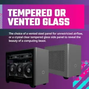 Cooler Master MasterBox NR200P Max (M-ITX) Mini Tower Cabinet (Black-Grey) overview 5