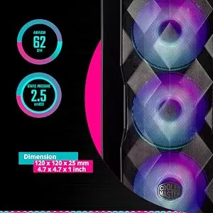 Cooler Master MasterBox TD500 Mesh Cabinet (Black) overview 5