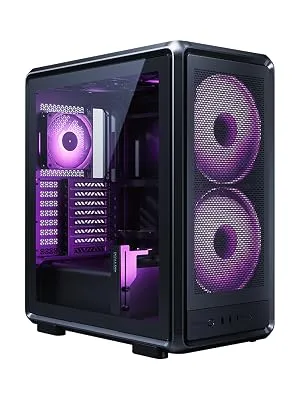 Cooler Master MasterFrame 500 Mesh ARGB Black E-ATX Mid Tower Case overview 2