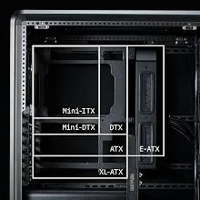 Cooler Master MasterFrame 500 Mesh ARGB Black E-ATX Mid Tower Case overview 6