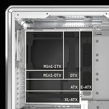 Cooler Master MasterFrame 600 Silver E-ATX Mid Tower Case overview 6