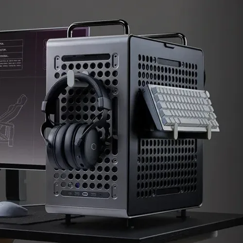 Cooler Master Qube 540 Stardust Iron ATX Mid Tower Case overview 1