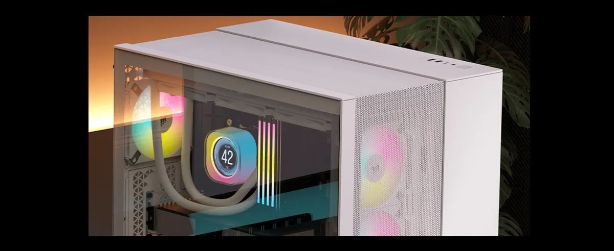 Corsair 2500D Airflow (M-ATX) Mid-Tower Cabinet (White) overview 6