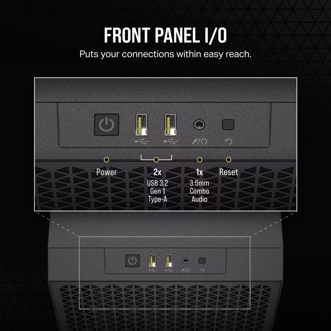 Corsair 3000D Airflow Mid-Tower (ATX) Cabinet (Black) overview 4