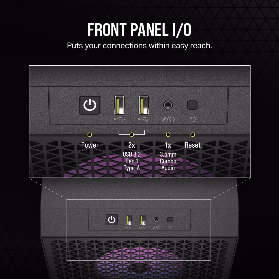 Corsair 3000D RGB Airflow Mid-Tower (ATX) Cabinet (Black) overview 7