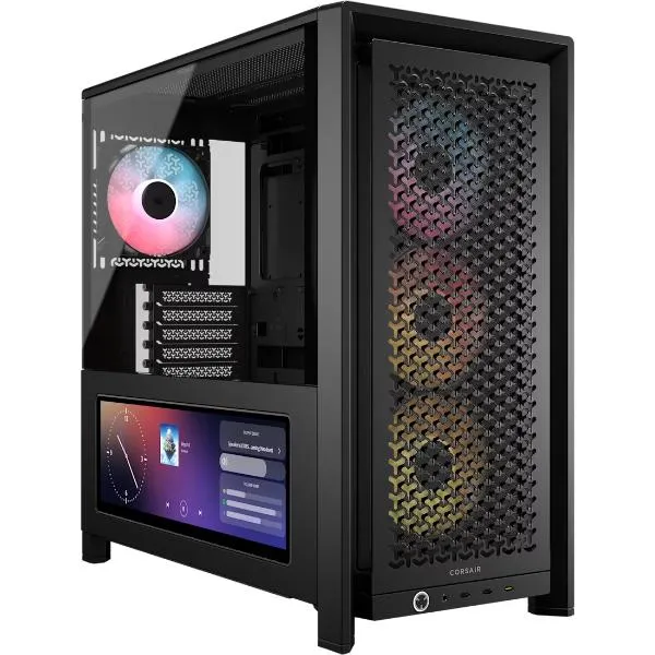 Corsair 4000D LCD RS ARGB Premium Mid-Tower PC Case - Black