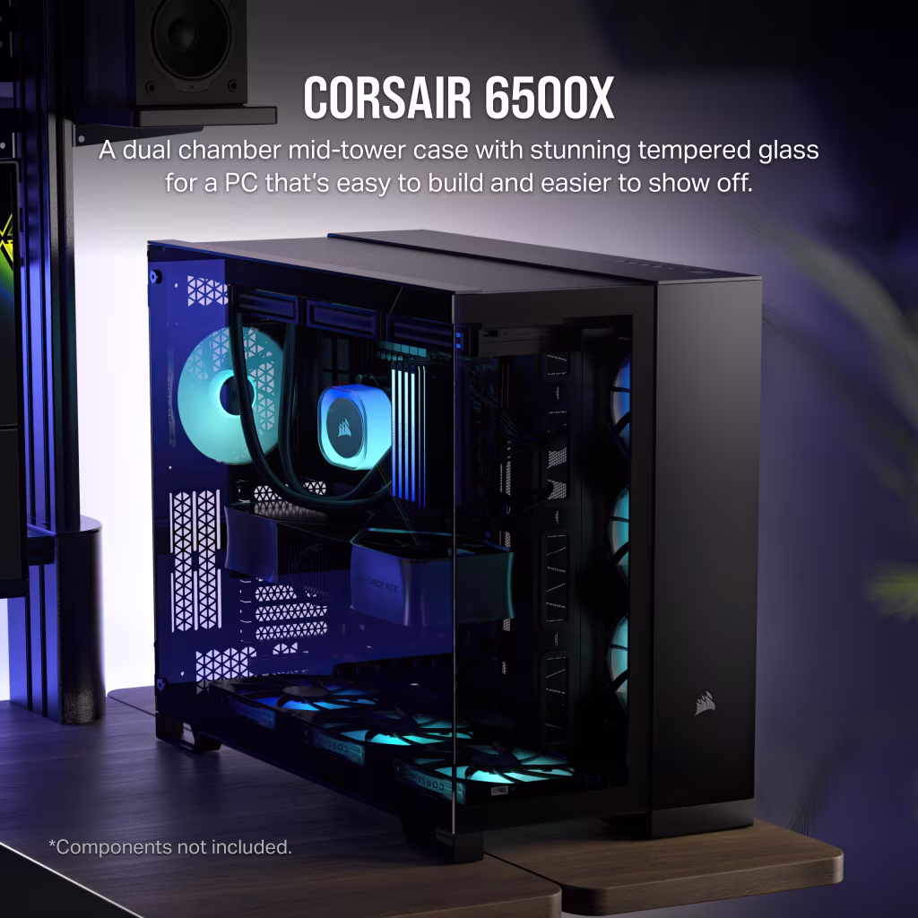 Corsair 6500X (ATX) Mid Tower Cabinet (Black) overview 1