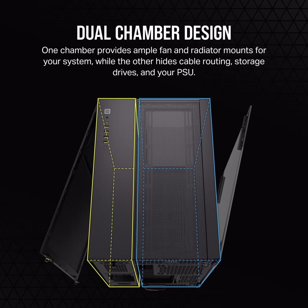Corsair 6500X (ATX) Mid Tower Cabinet (Black) overview 3