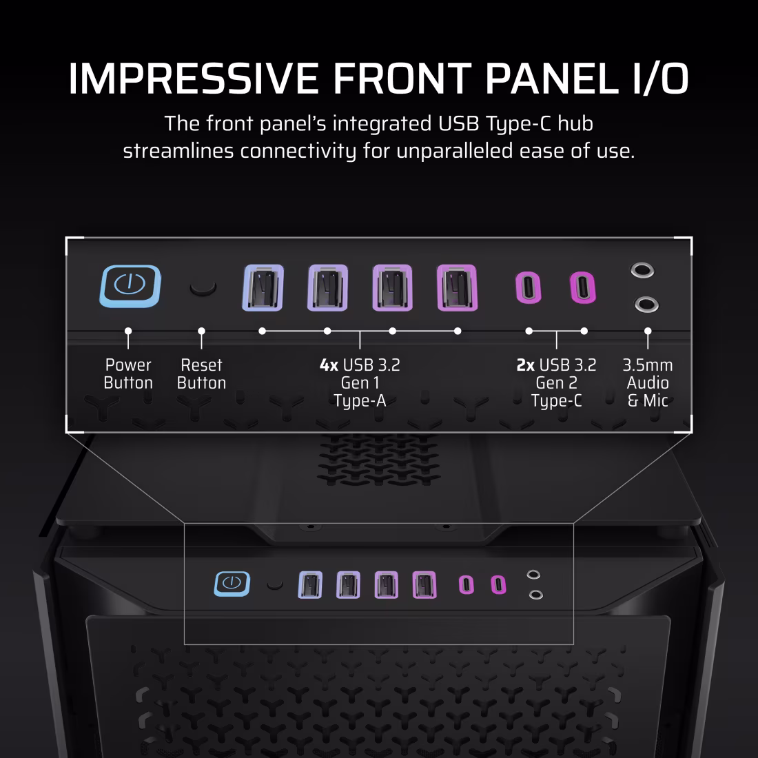 Corsair 9000D RGB Airflow Super Full-Tower Case (Black) overview 10