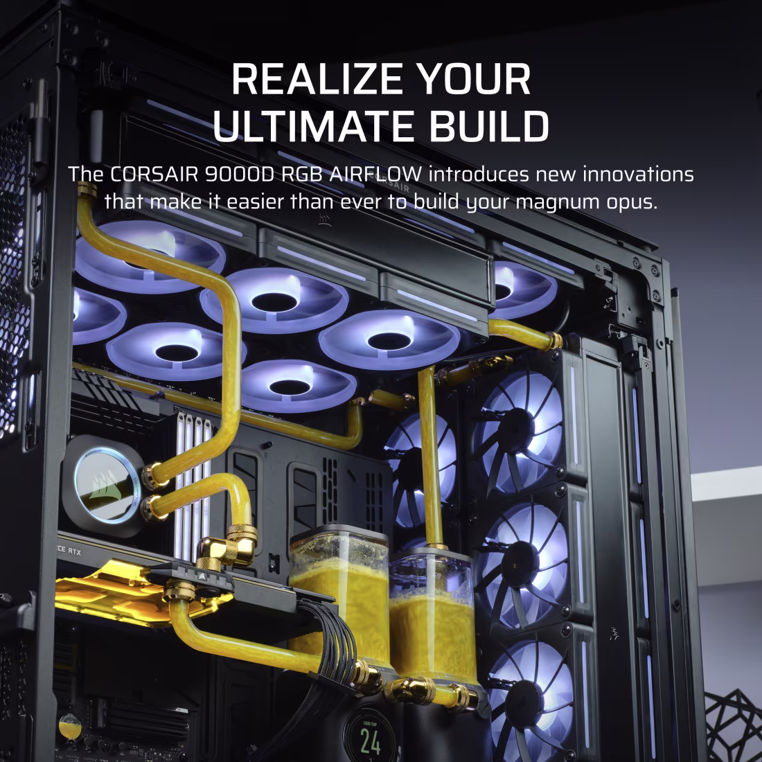 Corsair 9000D RGB Airflow Super Full-Tower Case (Black) overview 2