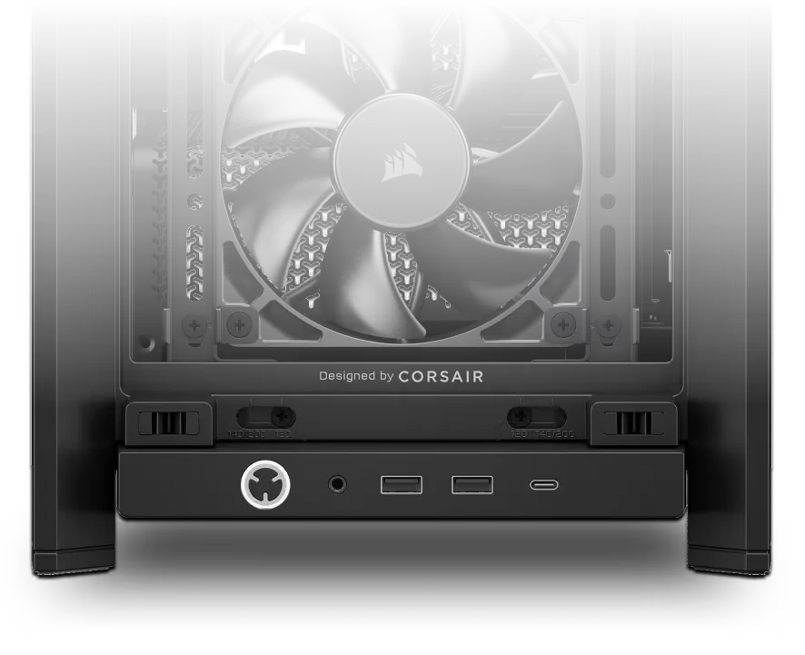 Corsair FRAME 4000X RS Mid-Tower PC Case (Black) overview 6