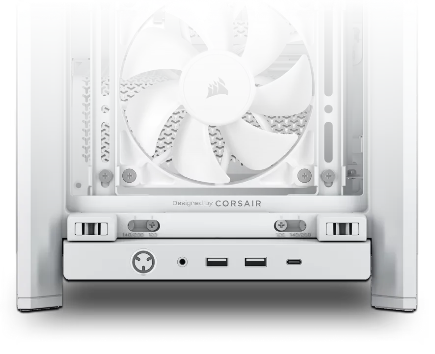 Corsair FRAME 4000X RS Mid-Tower PC Case (White) overview 6