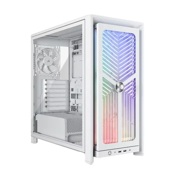 Corsair FRAME 4000X RS Mid-Tower PC Case (White)