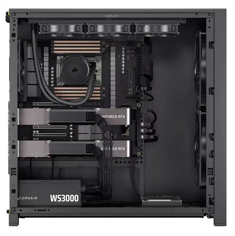 Corsair FRAME 5000D E-ATX WORKSTATION Modular Mid-Tower PC Case (Black) overview 1