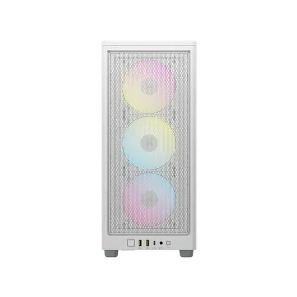 Corsair iCUE 2000D RGB Airflow Mini ITX PC Cabinet (White)