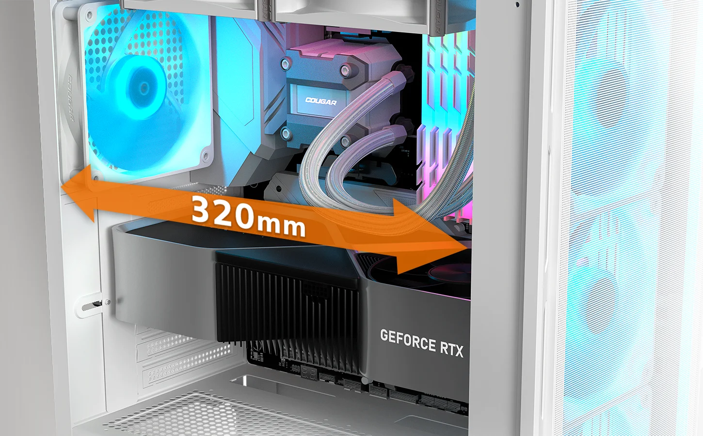 Cougar Airface Pure Pro Mid Tower Cabinet - White overview 12