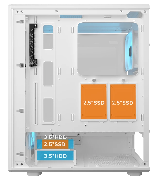 Cougar Airface Pure Pro Mid Tower Cabinet - White overview 7