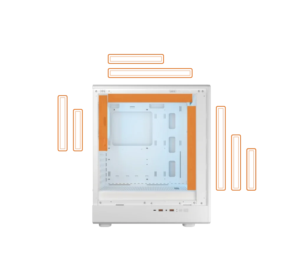 Cougar Airface Pure Pro Mid Tower Cabinet - White overview 9