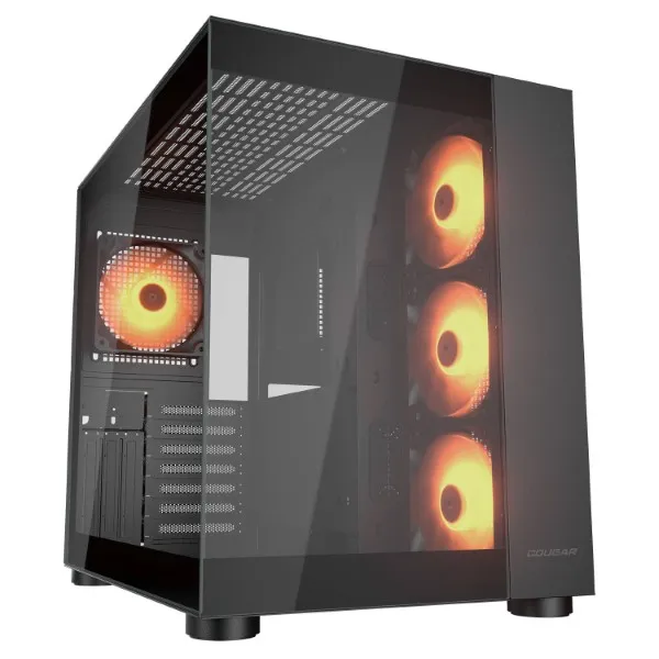 Cougar FV150 RGB Mid Tower ATX Cabinet - Black