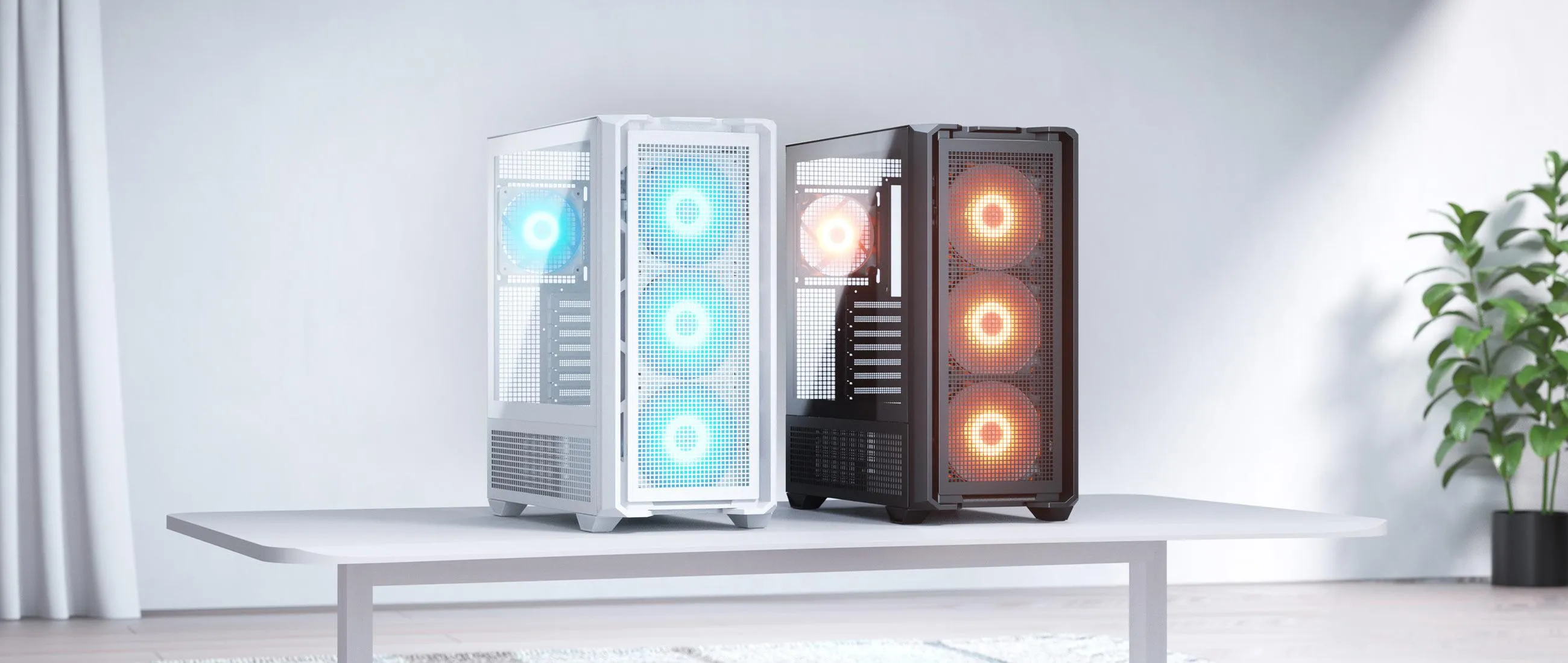 Cougar MX600 RGB Full Tower Cabinet (White) overview 1
