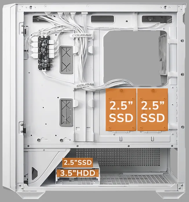 Cougar MX600 RGB Full Tower Cabinet (White) overview 27
